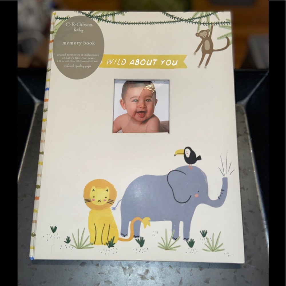 NWT C. R Gibson”Wild About You “Baby Memory Book